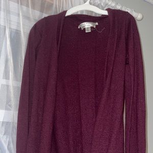 Maroon cardigan